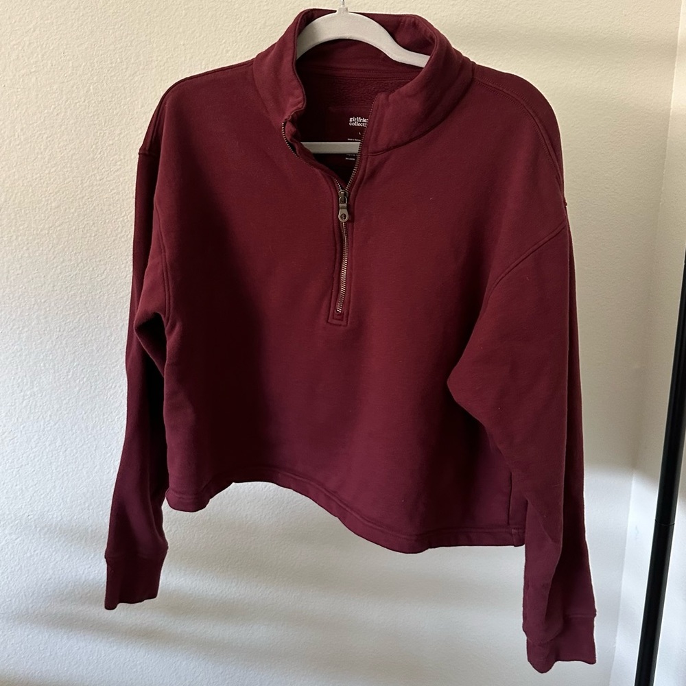 Girlfriend Collective 1/4 zip Sweatshirt